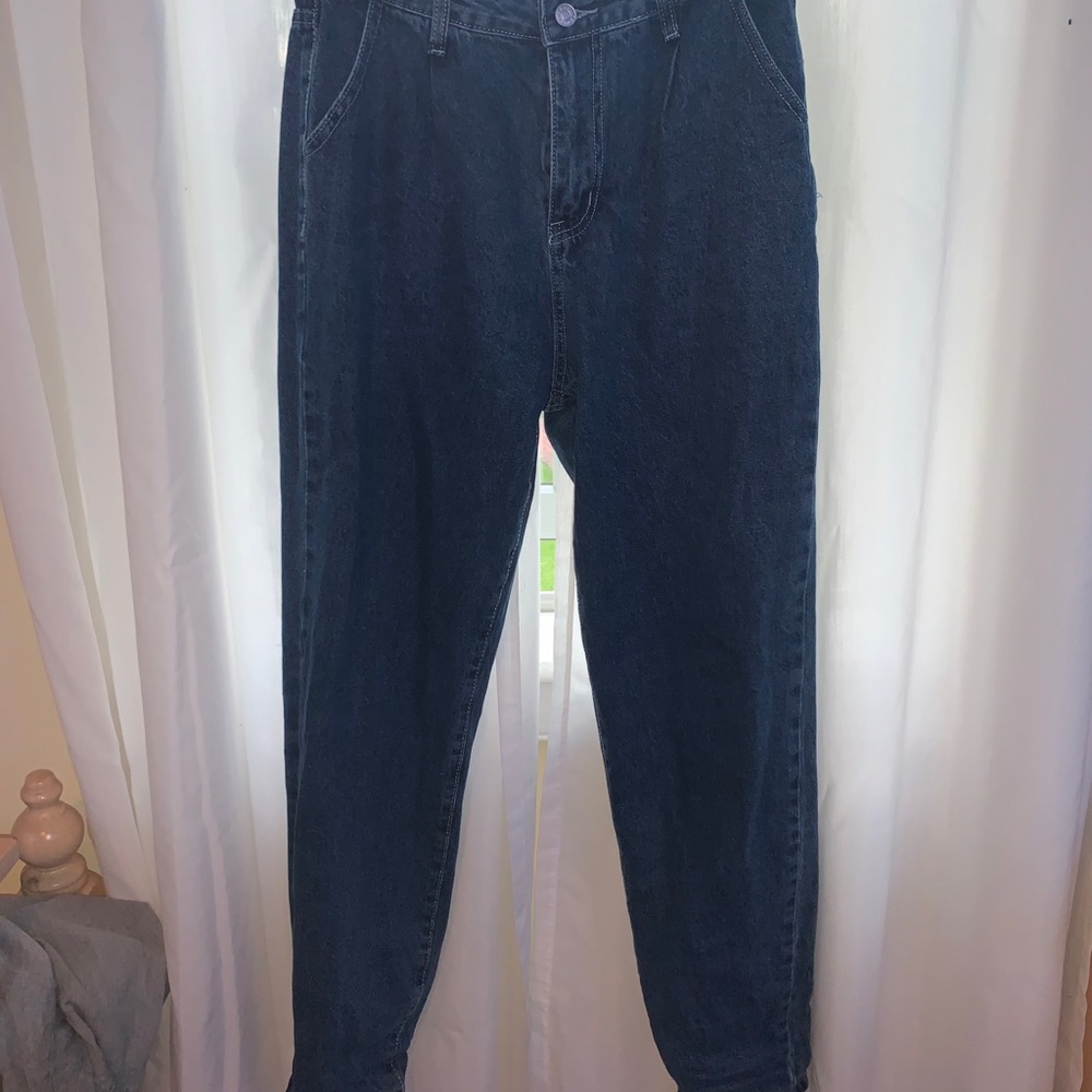 Shein Mom Jeans Dark Wash